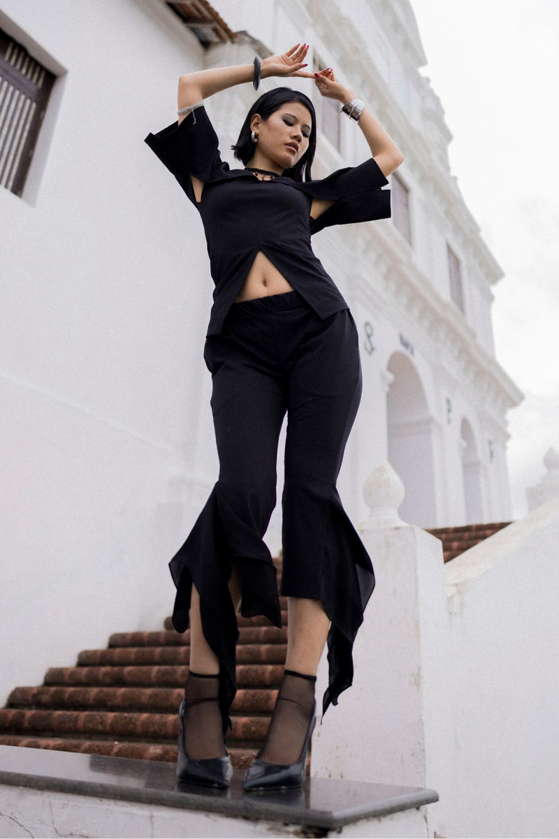 Eclipse Flared Capri Pants