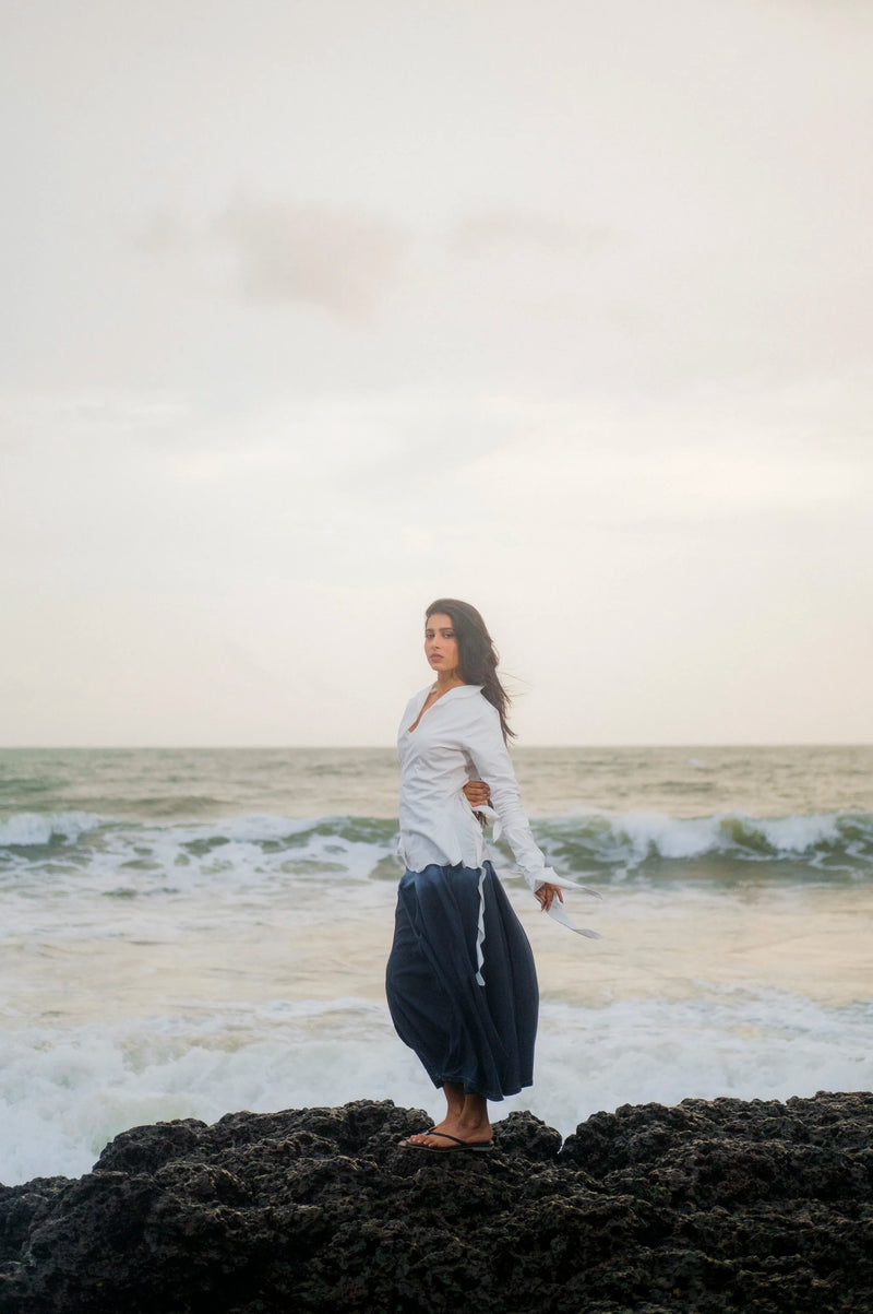 White Confession Ruffle Top