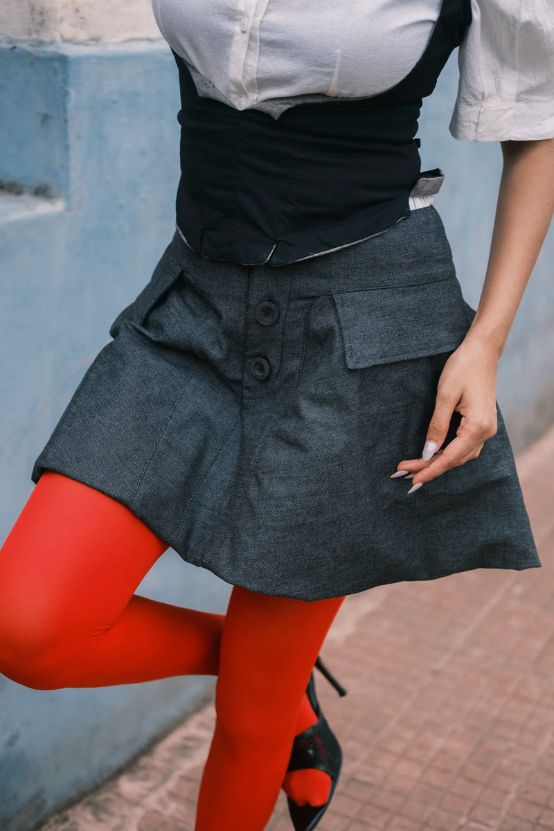 Convent Drop Mini Skirt