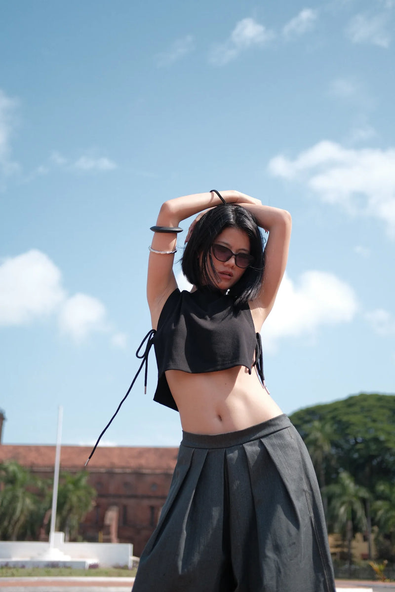 Shadow Tie Crop Top
