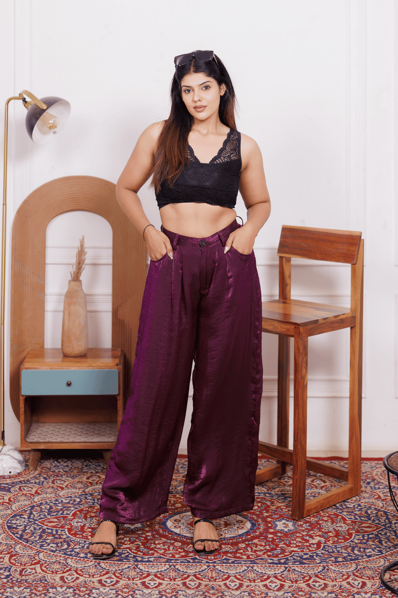 Merlot Hour Soft-Fall Trousers