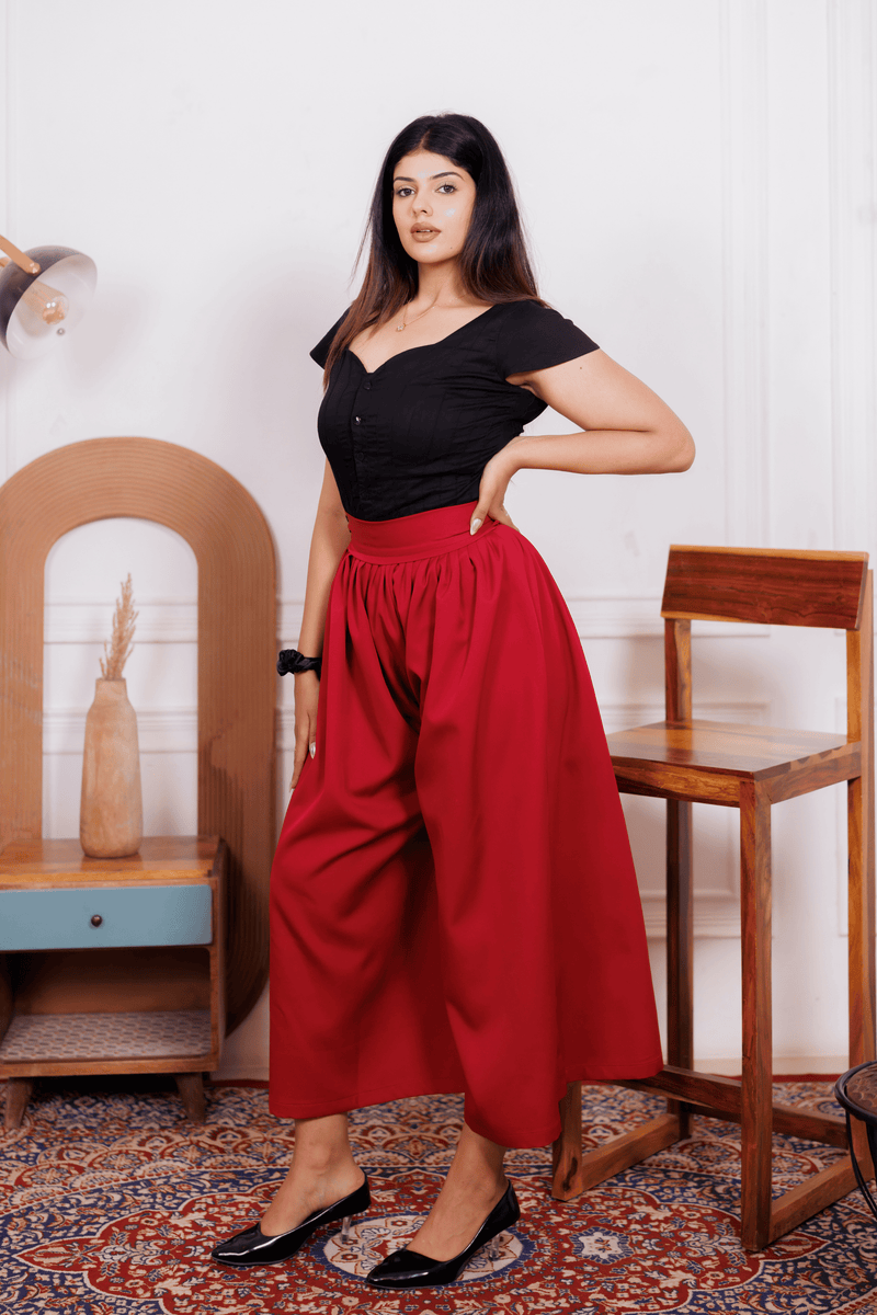 Berry Haze Palazzo Pants