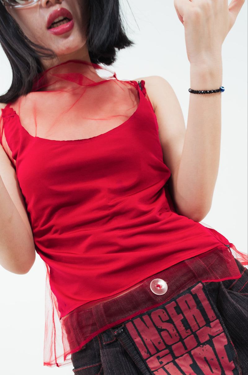 Lilith’s Veil Red Top