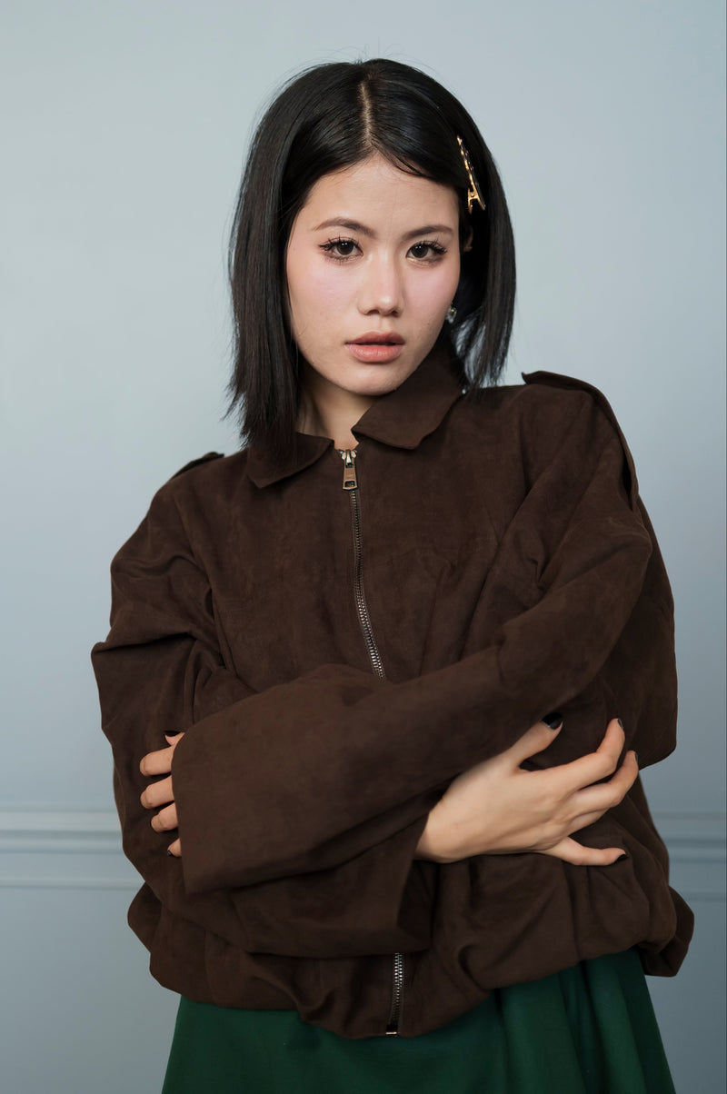 Eve India women Clothing Earthbound Suede Jacket