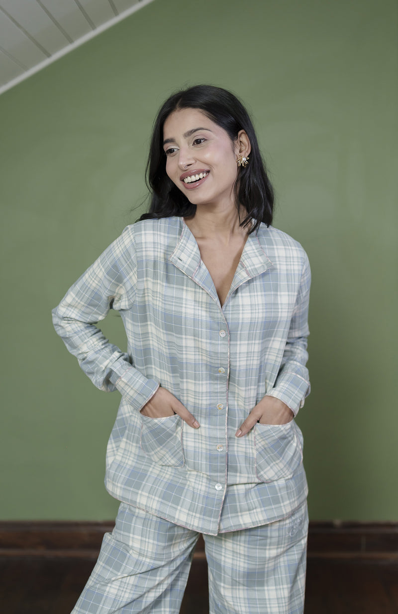 soft-blue-plaid-flannel-night-shirt All About Eve