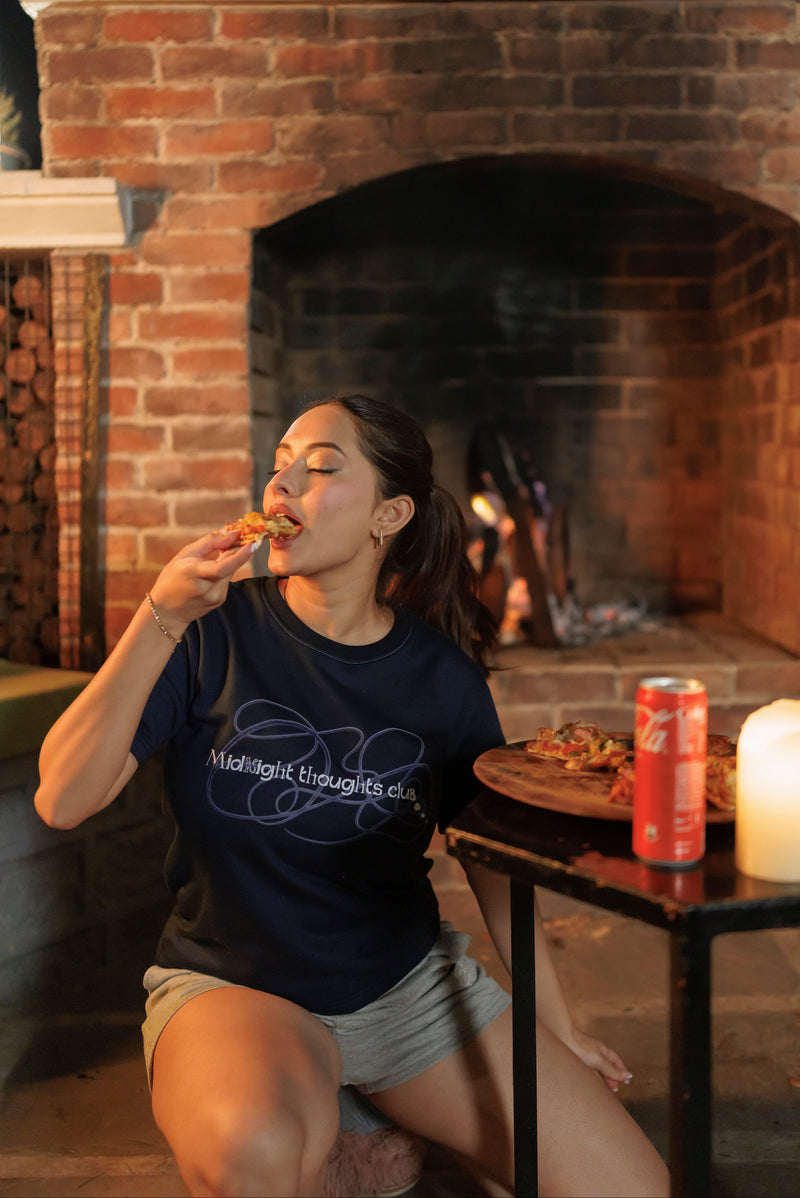 Eve India women Clothing Midnight Thoughts Club Tee