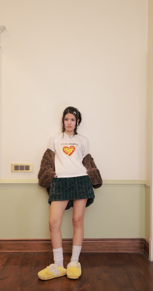 Eve India women Clothing Mosaic Plush Shorts - Deep Teal