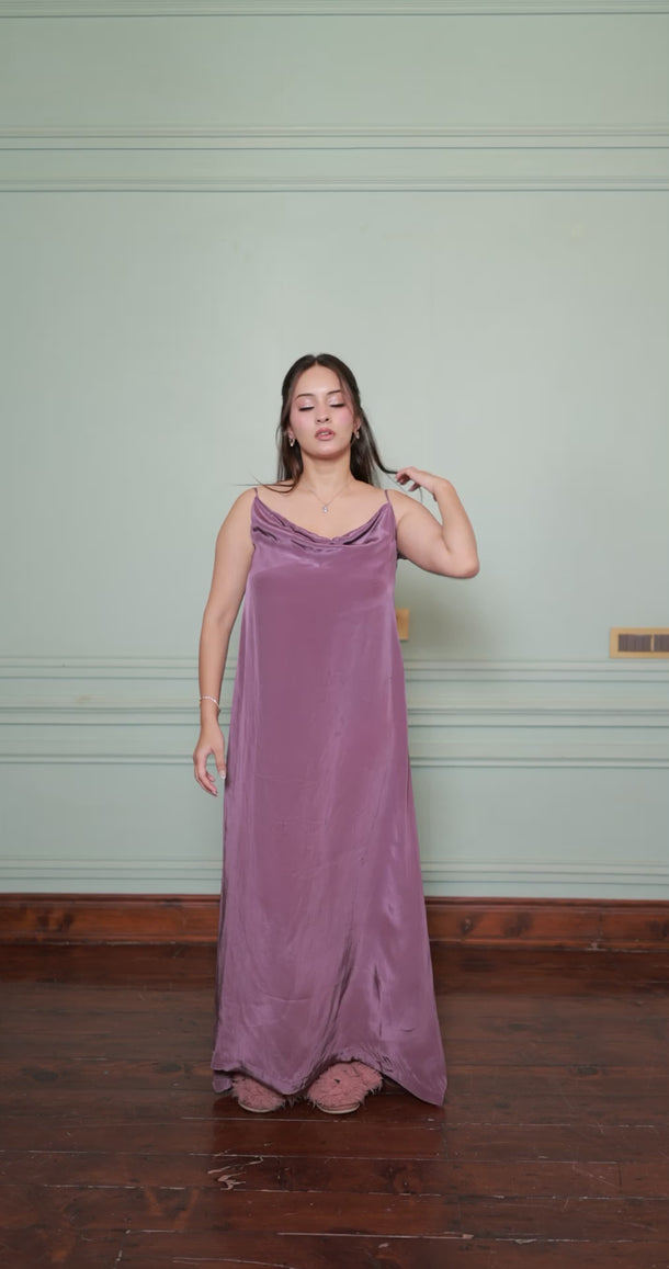 Eve India women Clothing Celeste Slip Dress - Dusty Lavender